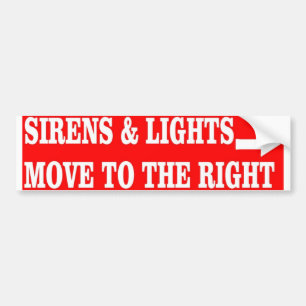 SIRENS & LIGHTS BUMPER STICKER