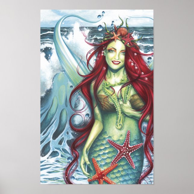 Sirens Love a Mermaids Kiss Poster (Front)