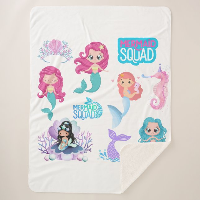 Siren's Sherpa manta Blanket (Front)