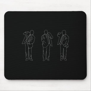 Sirimarco Uni-adults Trump Dance Funny Black Mouse Mat