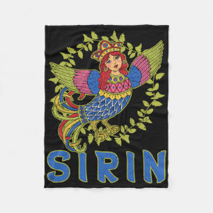 Sirin Mythological Slavic Norse Paganism Ancient K Fleece Blanket