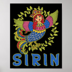 Sirin Mythological Slavic Norse Paganism Ancient K Poster