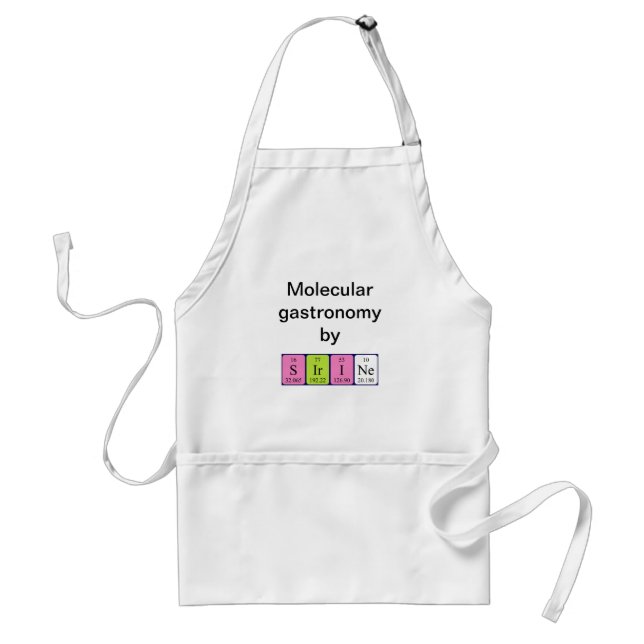 Sirine periodic table name apron (Front)
