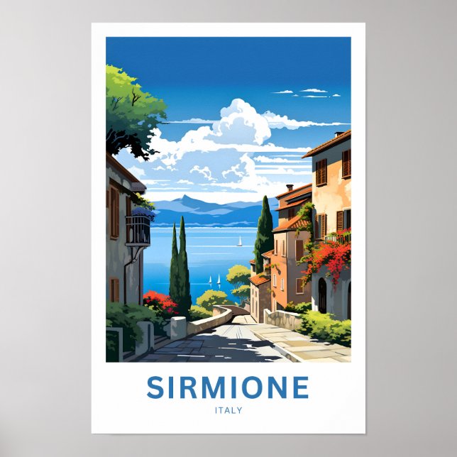 Sirmione Italy Travel Print (Front)