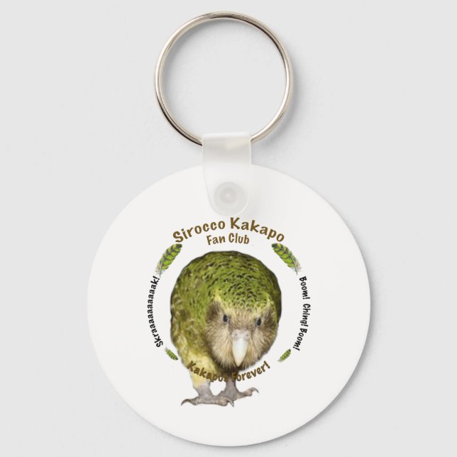 Sirocco Kakapo Fan Club Key Ring (Front)