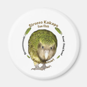 Sirocco Kakapo Fan Club Magnet