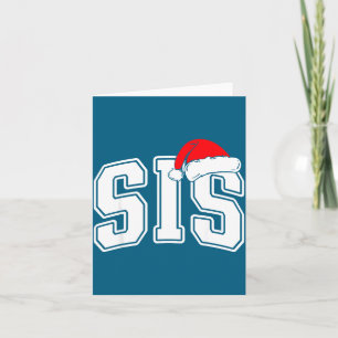 Sis Claus Christmas Matching Family Xmas Pajama Si Card