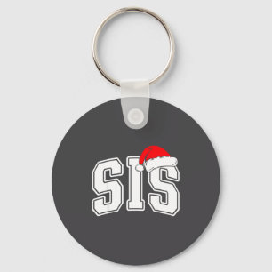 Sis Claus Christmas Matching Family Xmas Pajama Si Key Ring