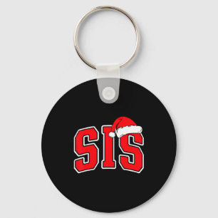 Sis Claus Christmas Matching Family Xmas Pajama Si Key Ring