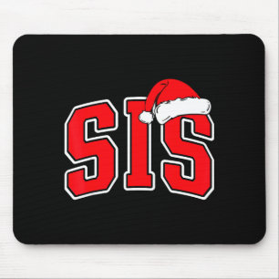 Sis Claus Christmas Matching Family Xmas Pajama Si Mouse Mat
