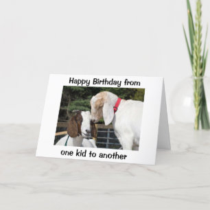 *SIS* DON'T LET ANYONE "GET YOUR GOAT" BIRTHDAY CARD