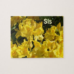 Sis gifts Yellow Rhododendron Flower puzzle Sister