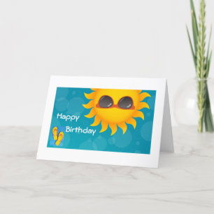 "SIS-HOPE THE SUN SHINES BRIGHT ON YOUR BIRTHDAY CARD