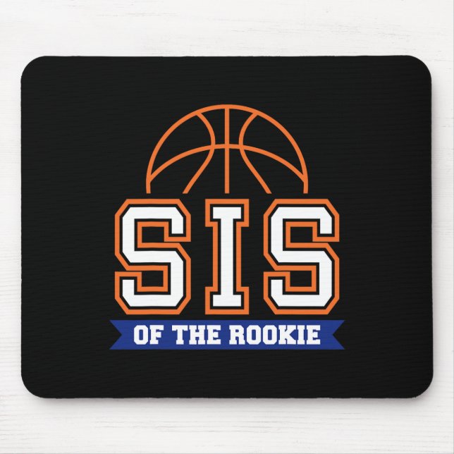Sis Of Rookie 1st Birthday Sketll Theme Matching P Mouse Mat (Front)