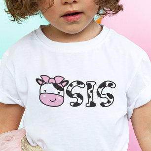 Sis Sister Cow Birthday Party T-Shirt