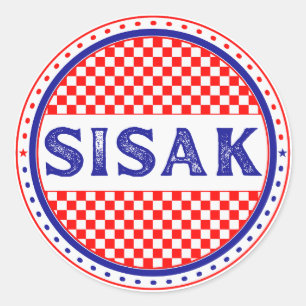Sisak City Pride Emblem – Croatian Identity Classic Round Sticker