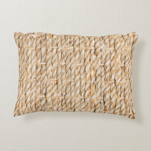 Sisal carpet pattern decorative cushion