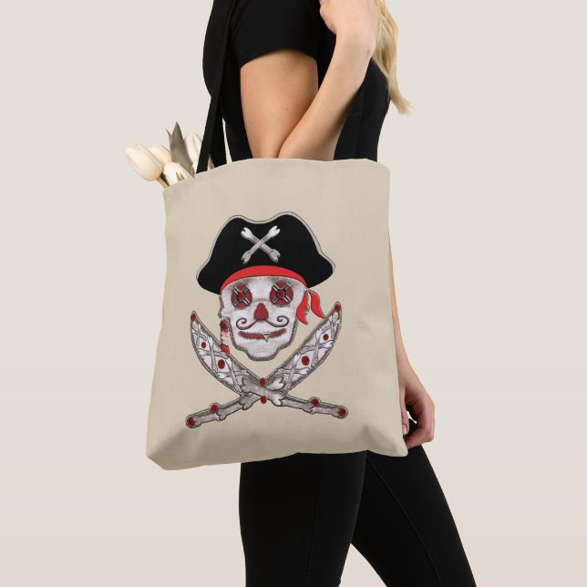 Sisal Pirate Tote Bag (Close Up)