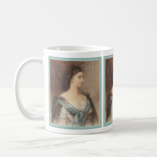 Sisi - Elisabeth of Bavaria - Empress of Austria Coffee Mug (Left)
