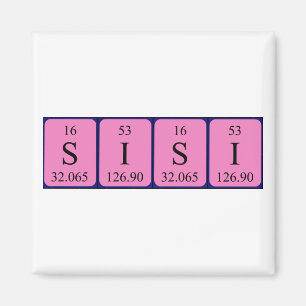 Sisi periodic table name magnet