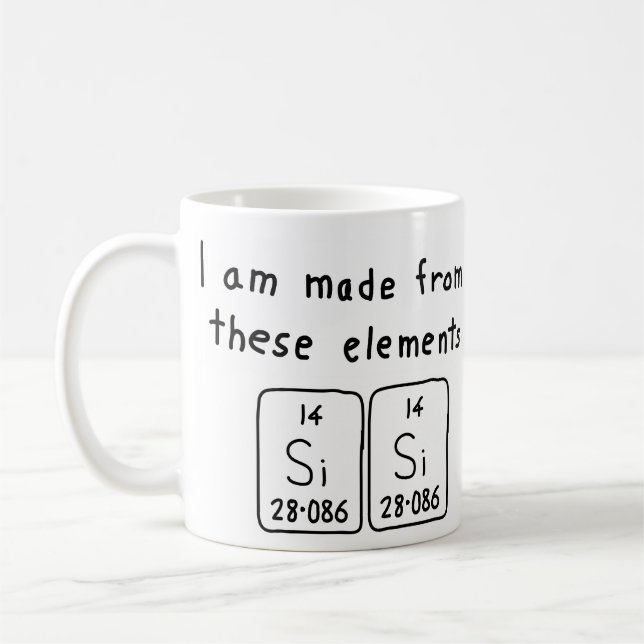 Sisi periodic table name mug (Left)