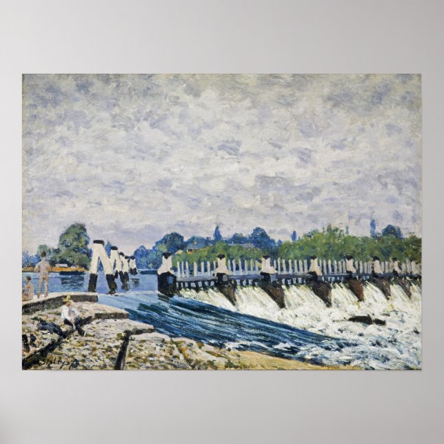 Sisley - Molesey Weir Hampton Court Poster (Front)