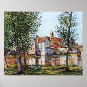 Sisley - Moret-Sur-Loing In Morning Sun 1888 Poster