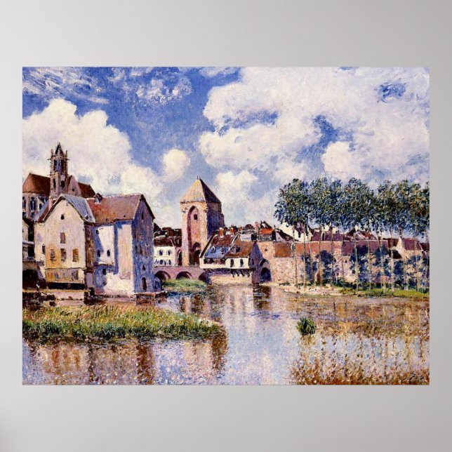 Sisley - Moret-sur-Loing, The Port de Bourgogne Poster (Front)