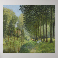 Sisley - Rest Along The Stream Edge Of The Wood