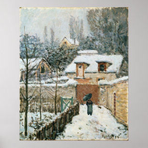 Sisley - Snow At Louveciennes Poster