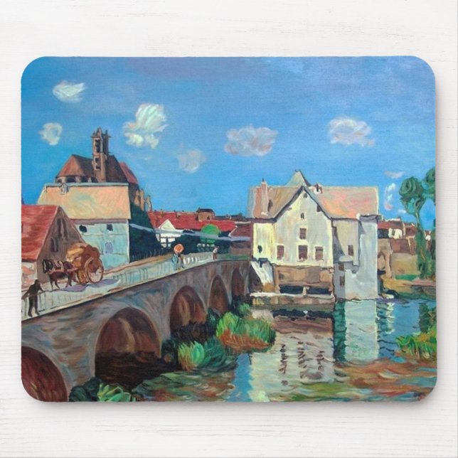 Sisley--The Bridge at Moret Mouse Mat (Front)
