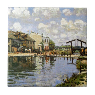 Sisley - The Canal Saint Martin, 1872 Tile