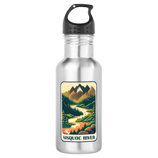 Sisquoc River California Colours 532 Ml Water Bottle (Front)