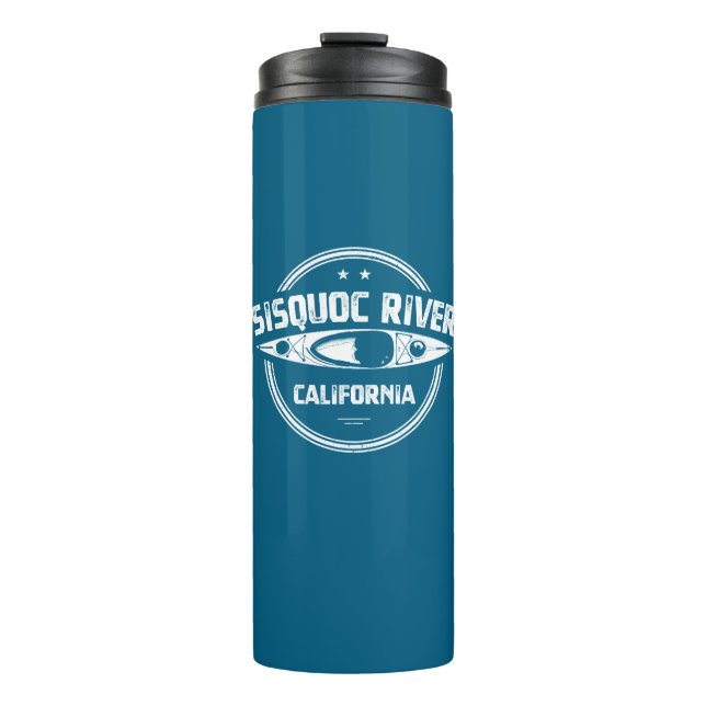 Sisquoc River California Kayaking Thermal Tumbler (Front)