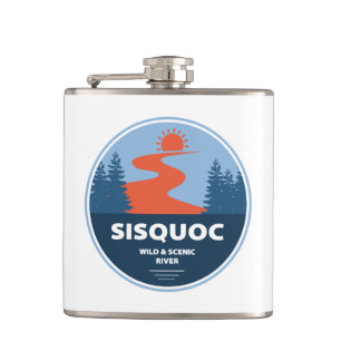 Sisquoc Wild And Scenic River California Hip Flask