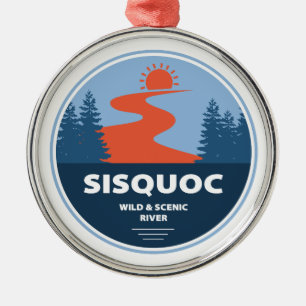 Sisquoc Wild And Scenic River California Metal Tree Decoration