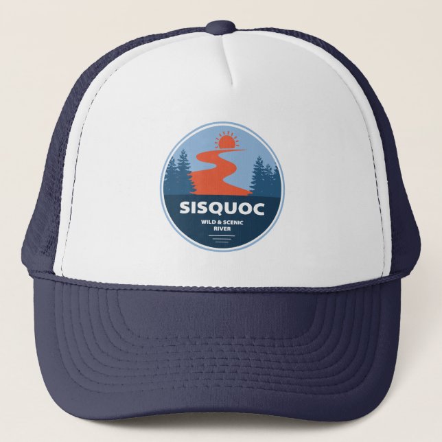 Sisquoc Wild And Scenic River California Trucker Hat (Front)