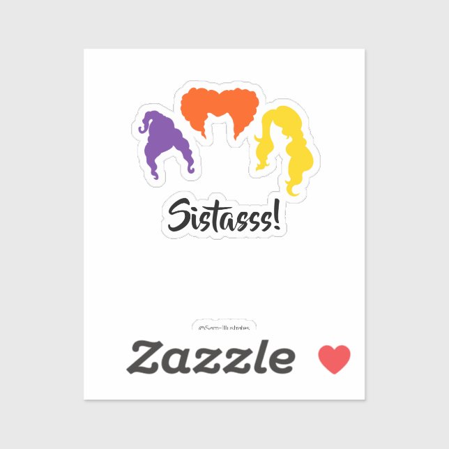 Sistasss! Hocus Pocus Themed Fall Stickers (Sheet)