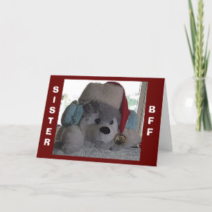 SISTE-THIS HAPPY PUP SAYS SPECIAL CHRISTMAS WISHES HOLIDAY CARD