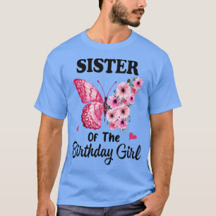 Sister 1st First Birthday Matching Family Butterfl T-Shirt