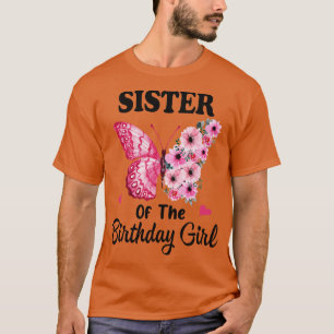 Sister 1st First Birthday Matching Family Butterfl T-Shirt