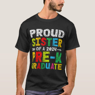 Sister 2024 Pre-k Graduate Family Matching Graduat T-Shirt