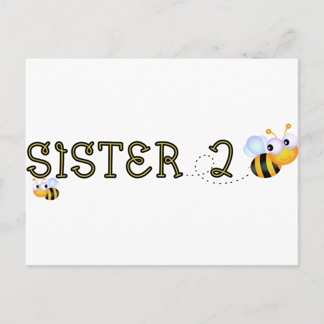 Sister 2 Bee Postcard (Front)