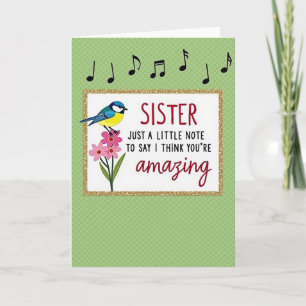 Sister Amazing Note Card
