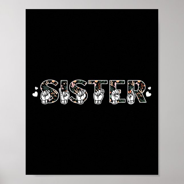 Sister American Sign Language Deaf Awareness Suppo (Front)