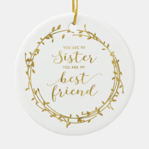 Sister and Best Friend Ornament