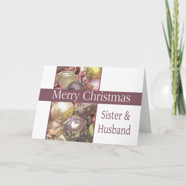 Sister and Brother in Law Christmas Card (Front)