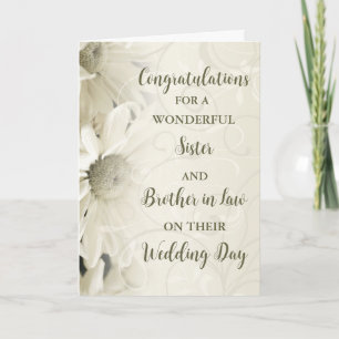 Sister and Brother in Law Day Congratulations Card
