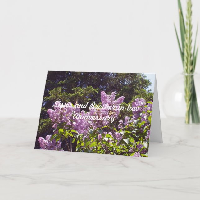 Sister and Husbands Anniversary Card (Front)