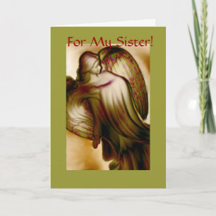 Sister - Angel Holiday Card